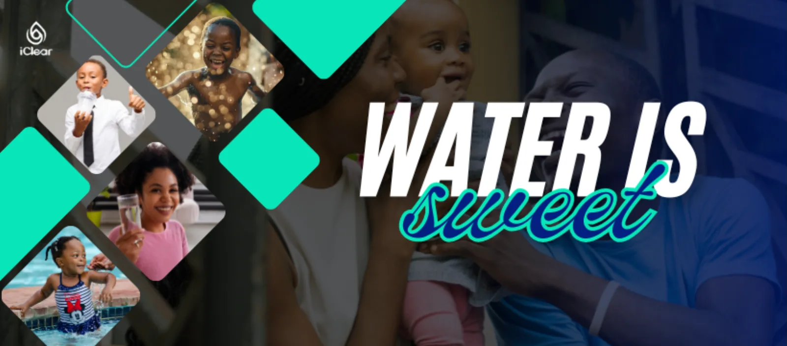 iClear 'Water is Sweet' Facebook campaign banner